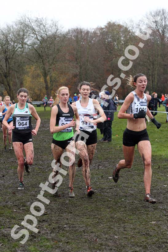 Senior and under-23 women, 2019 European Cross Country Trials and British Cross Challenge, Sefton Park, Liverpool.  Photo: David T. Hewitson/Sports for All Pics
